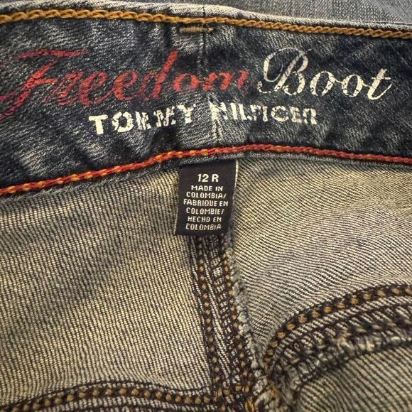 Tommy Hilfiger Women's Freedom Boot blue bootcut  jeans Size 12R - Picture 3 of 5